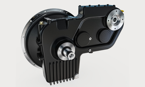 Parallel shaft PTO speed increase gearbox
