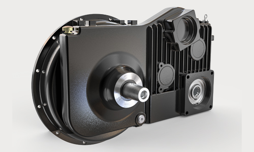 Parallel shaft PTO speed increase gearbox